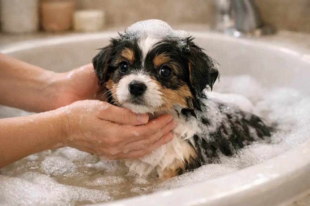 cada cuánto bañar un cachorro