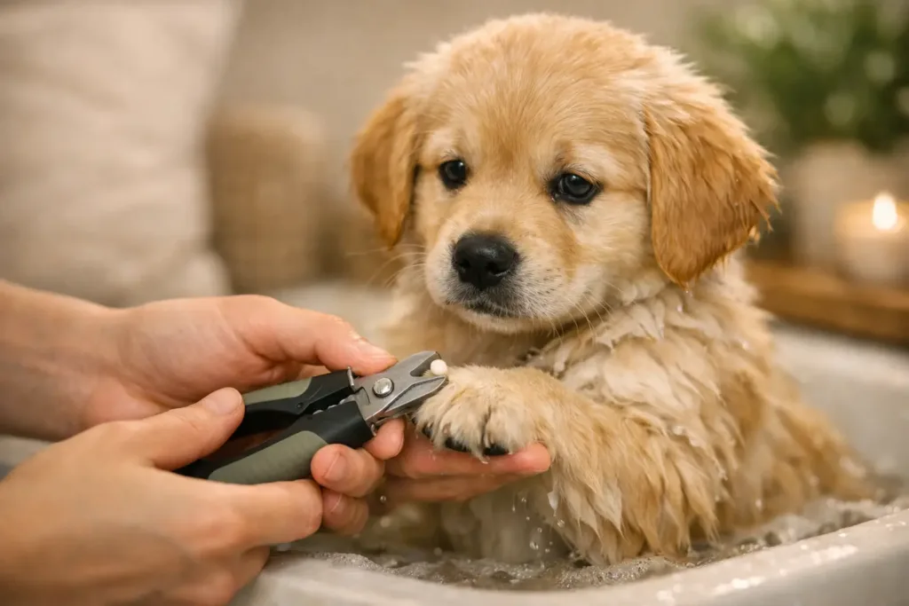 cómo cortar las uñas a un cachorro