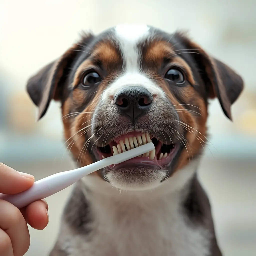 cómo limpiar los dientes de un cachorro