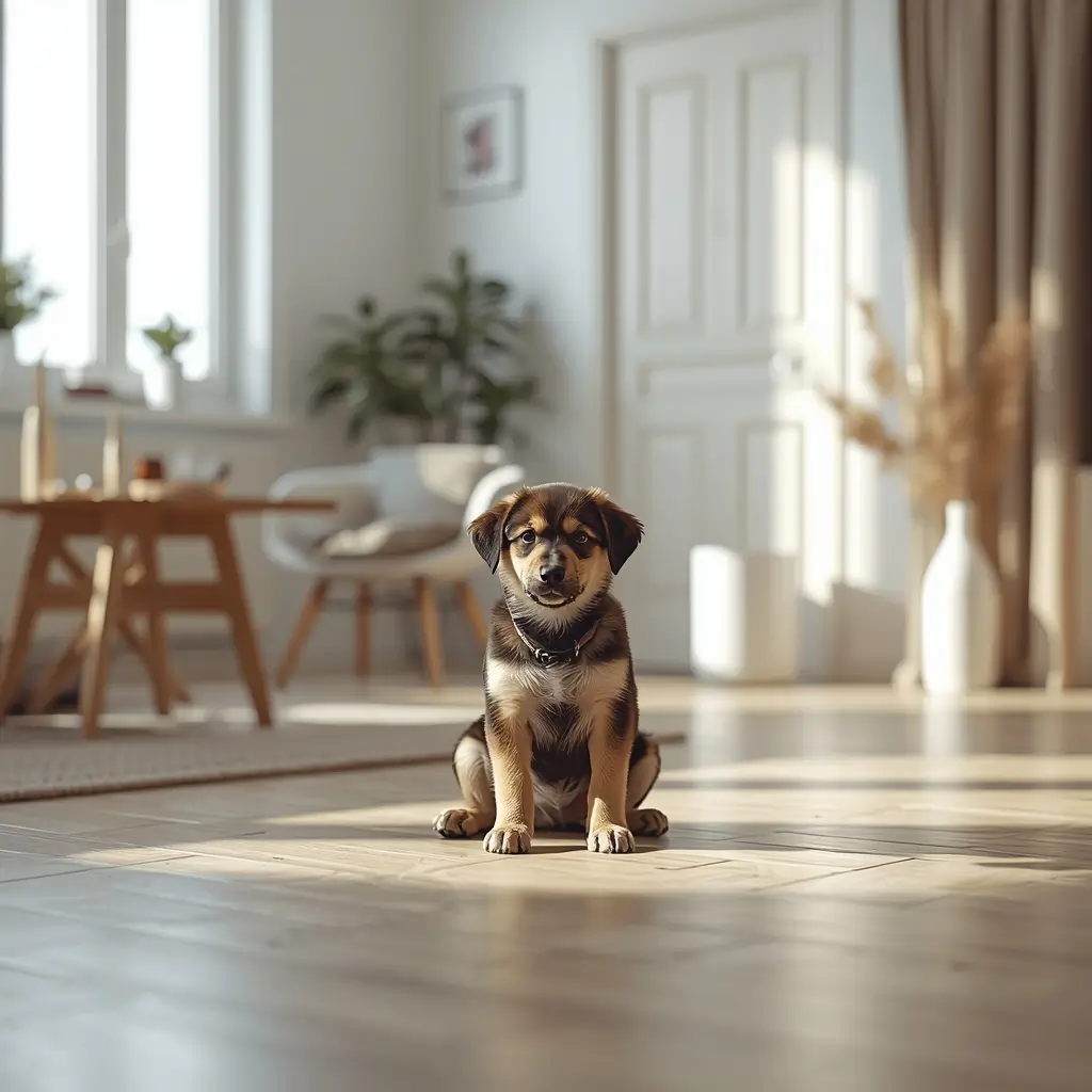 cómo mantener limpio un cachorro en piso