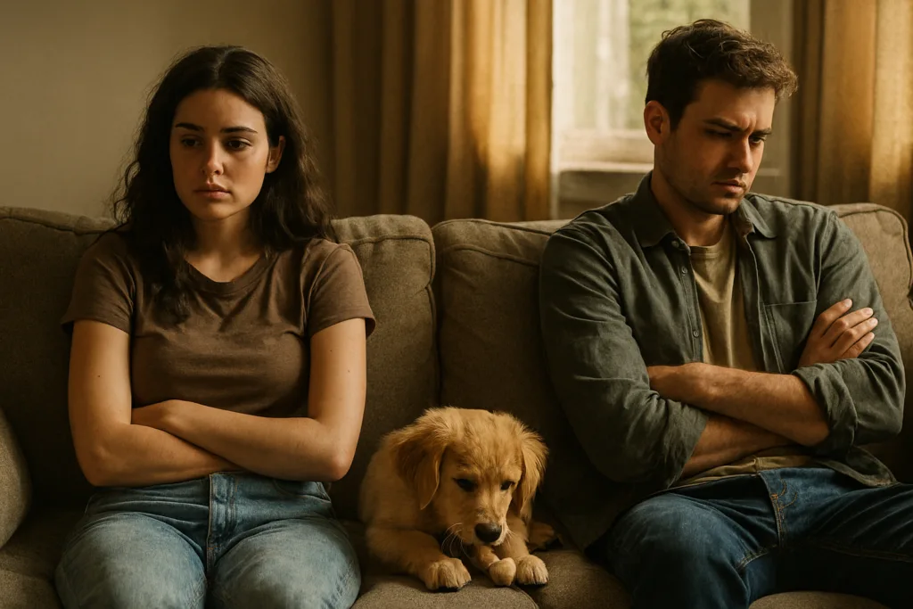 desgaste en pareja por el cachorro