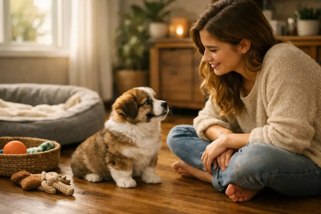 fortalecer la relación organizando la vida con cachorro