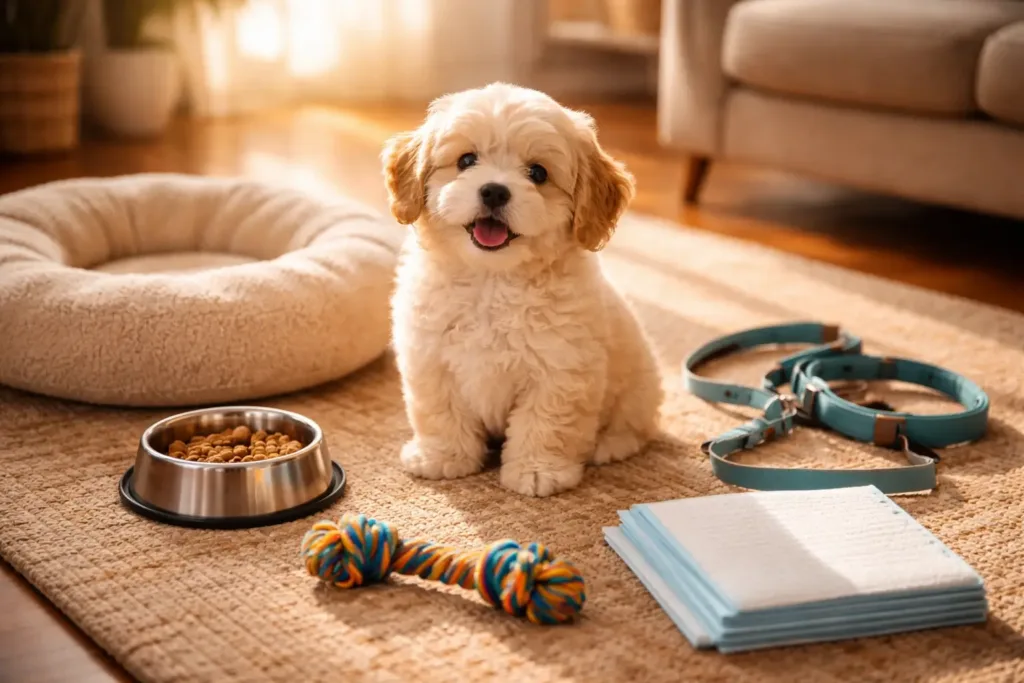 lista de accesorios esenciales para cachorro