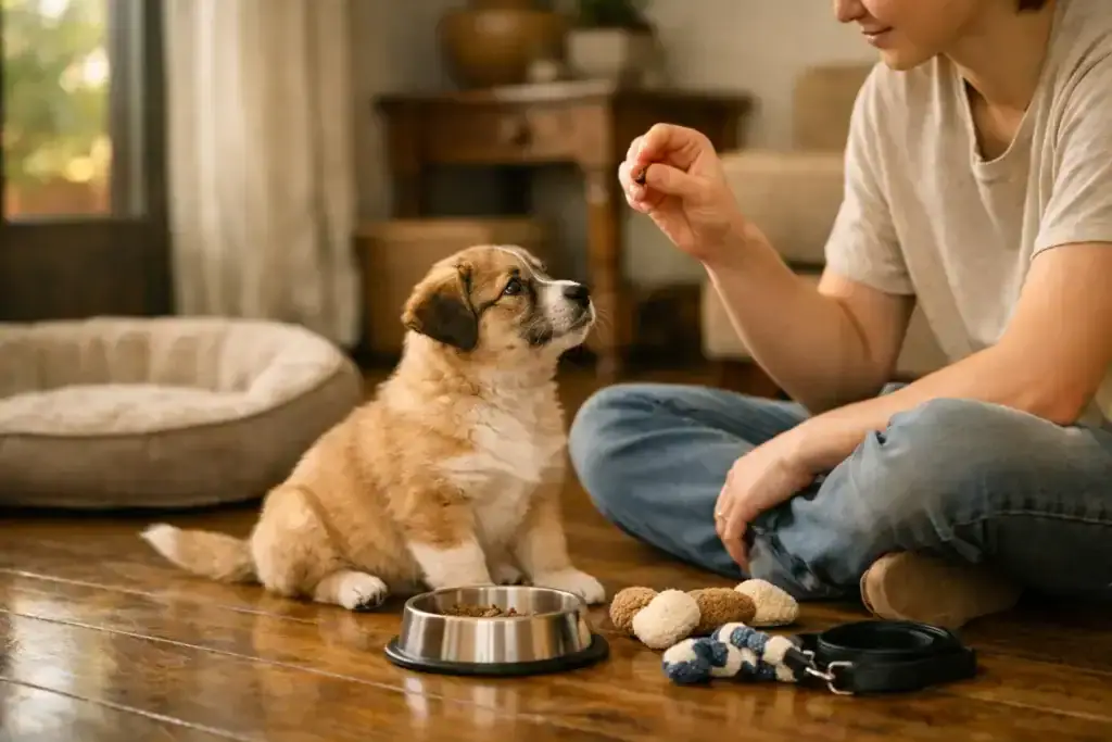 mantener constancia con cachorro