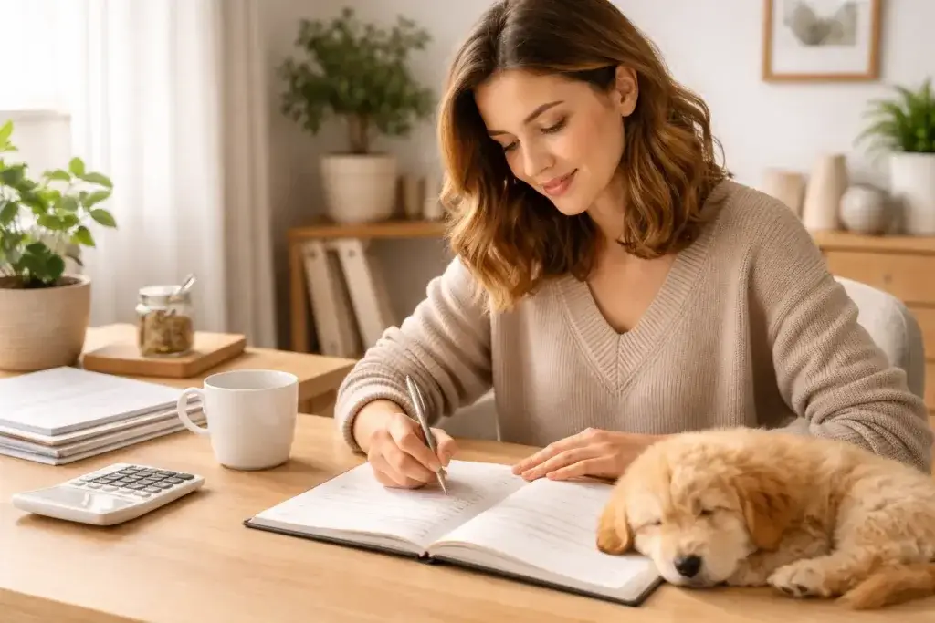 organización financiera para dueños de cachorro