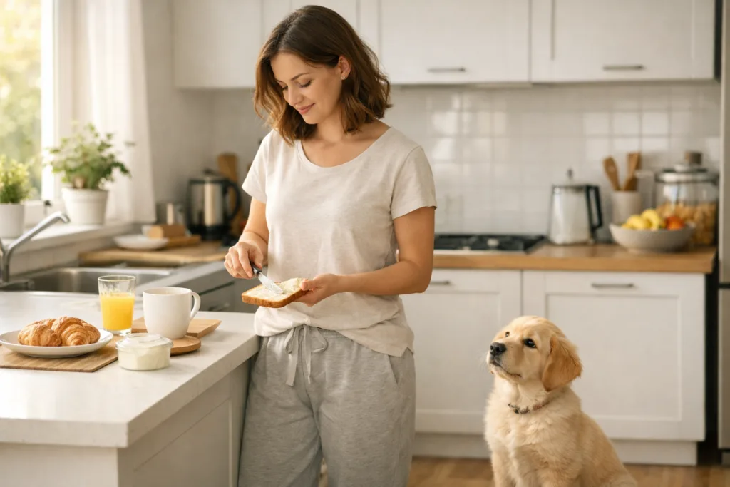 organizar la mañana con un cachorro