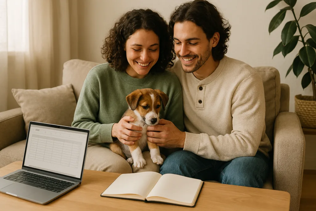 plan financiero para parejas con cachorro