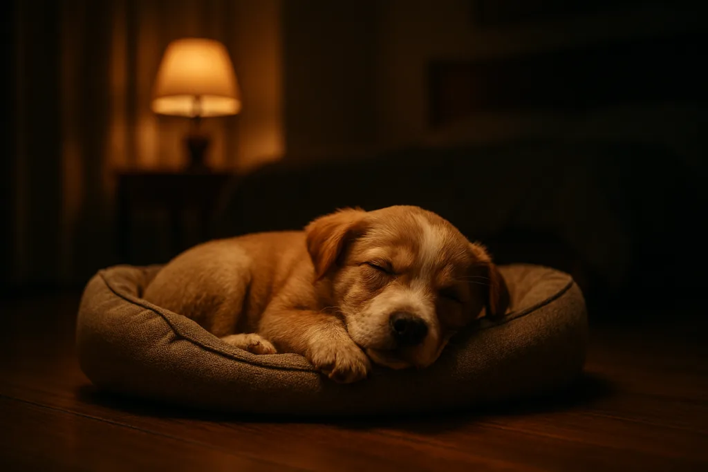 rutina nocturna para cachorro