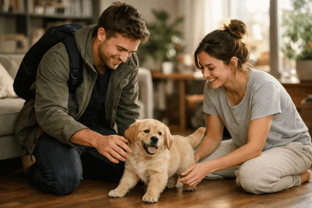 rutina para pareja con horarios diferentes y cachorro