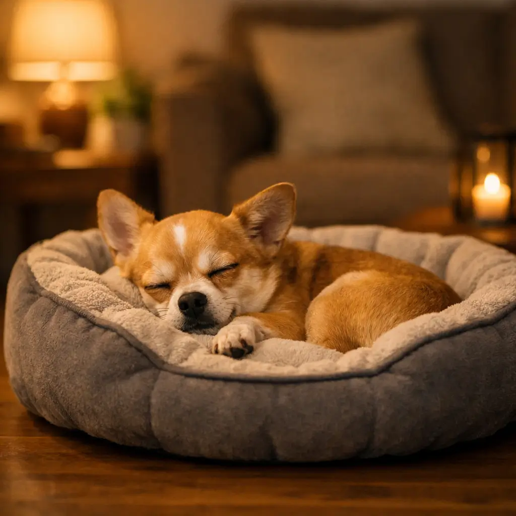 cómo enseñar cachorro a dormir en su sitio